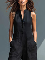 Misha™ | Minimalist Sleeveless Jumpsuit