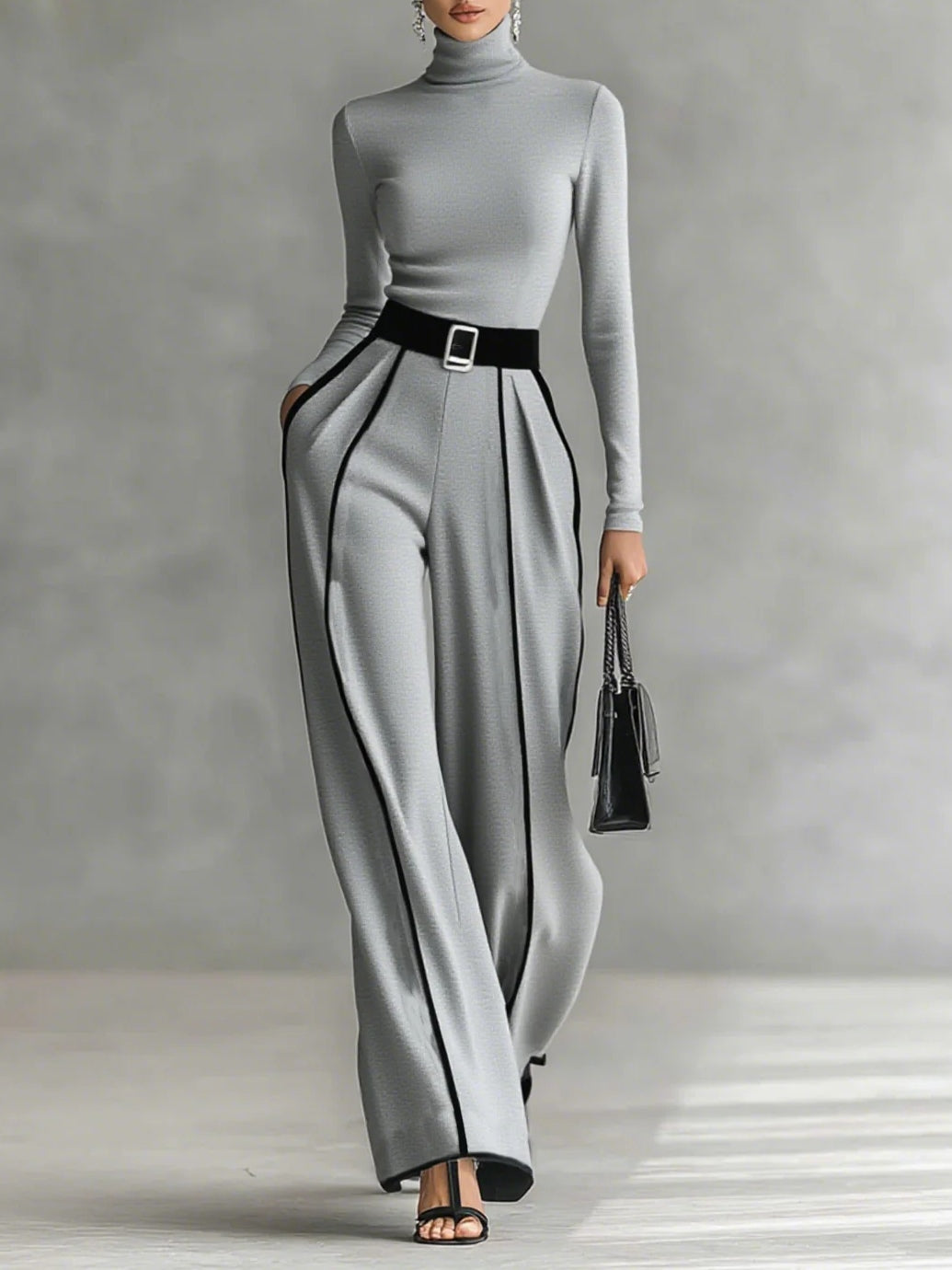 Marie™ | Elegant Set with Contrast Detail