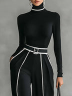 Marie™ | Elegant Set with Contrast Detail