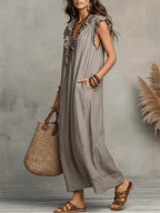 Mia | Long Fluid Bohemian Dress