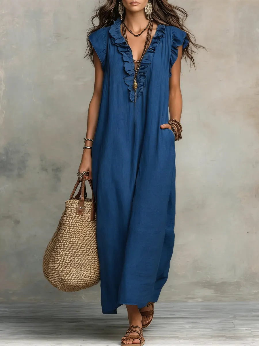 Mia | Long Fluid Bohemian Dress