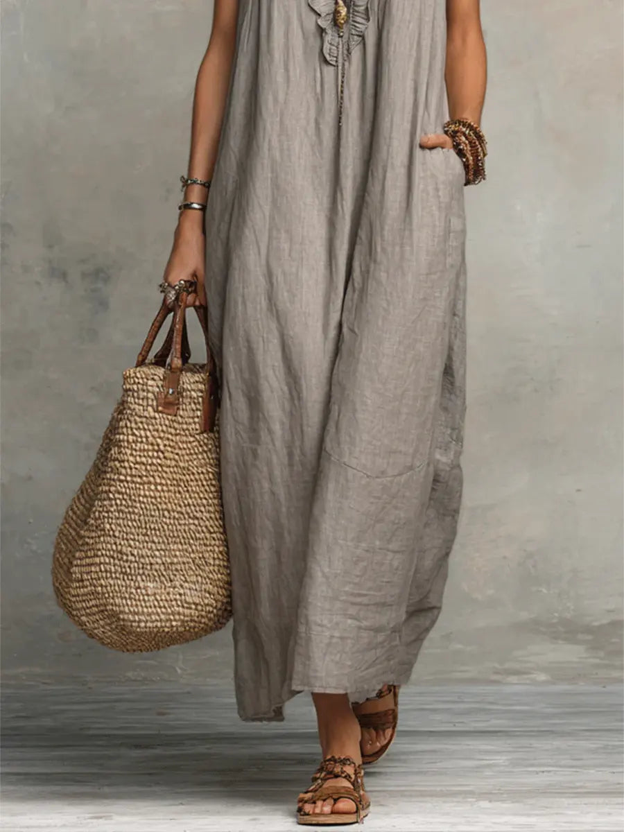 Mia | Long Fluid Bohemian Dress